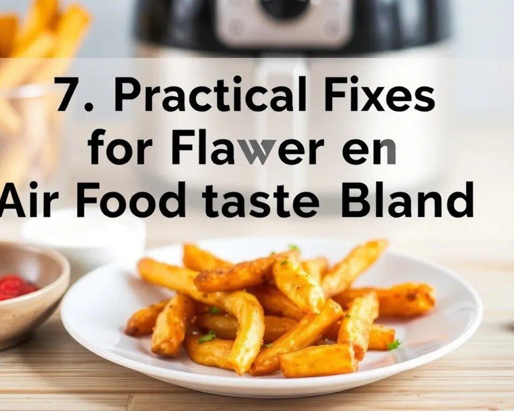 7. Practical Fixes for Flavorful Air Fryer Food