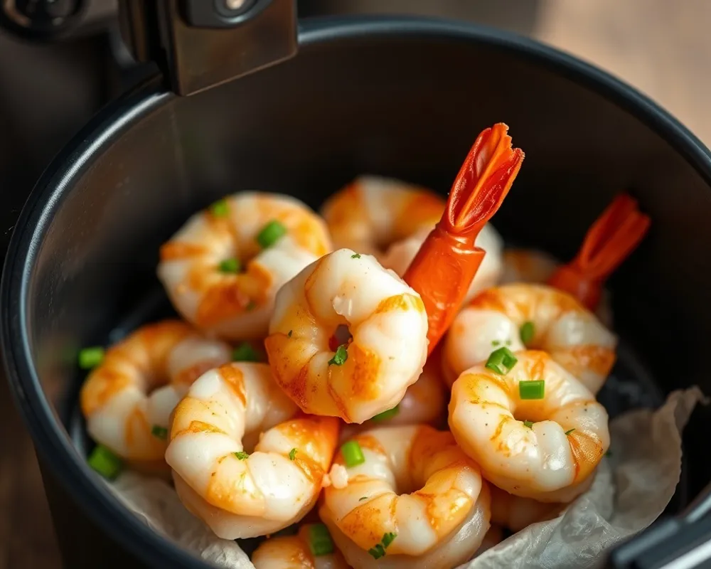 Air Fryer Frozen Shrimp Recipe