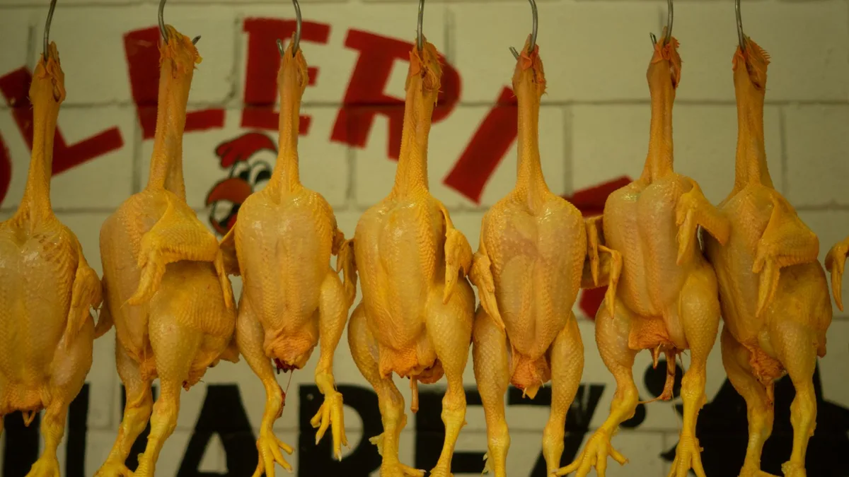 digital meat thermometer showing 165°F chicken