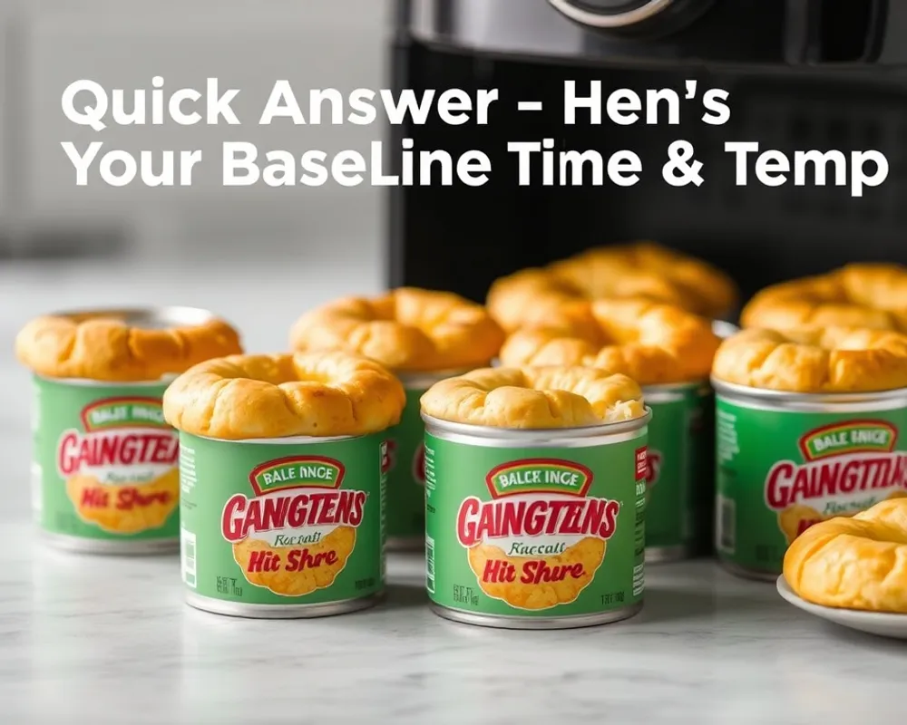 Quick Answer — Here’s Your Baseline Time & Temp