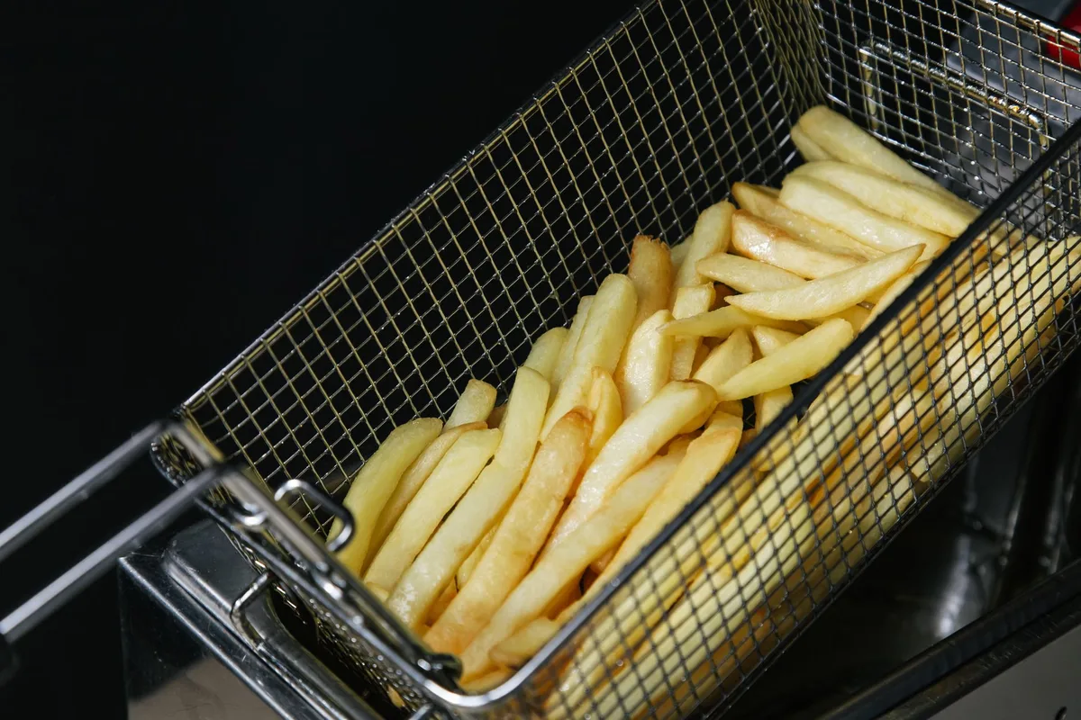 salmon in air fryer basket