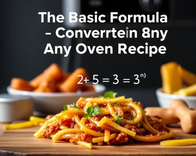 The Basic Formula for Converting Any Oven Recipe