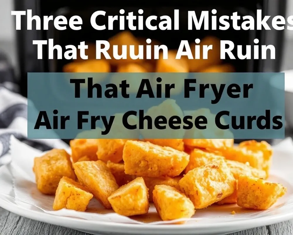 Three Critical Mistakes That Ruin Air Fryer Cheese Curds