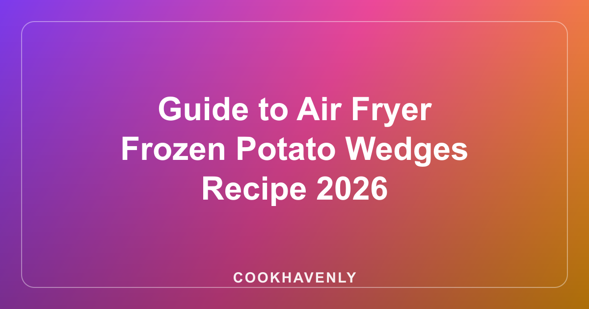 Guide to Air Fryer Frozen Potato Wedges Recipe 2026