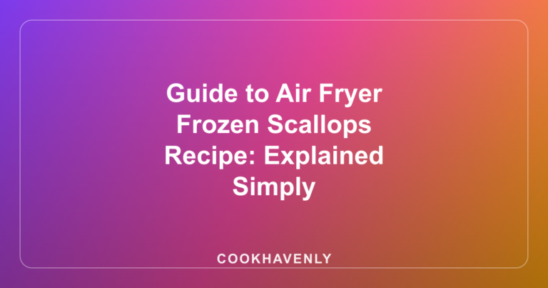 Guide to Air Fryer Frozen Scallops Recipe: Explained Simply